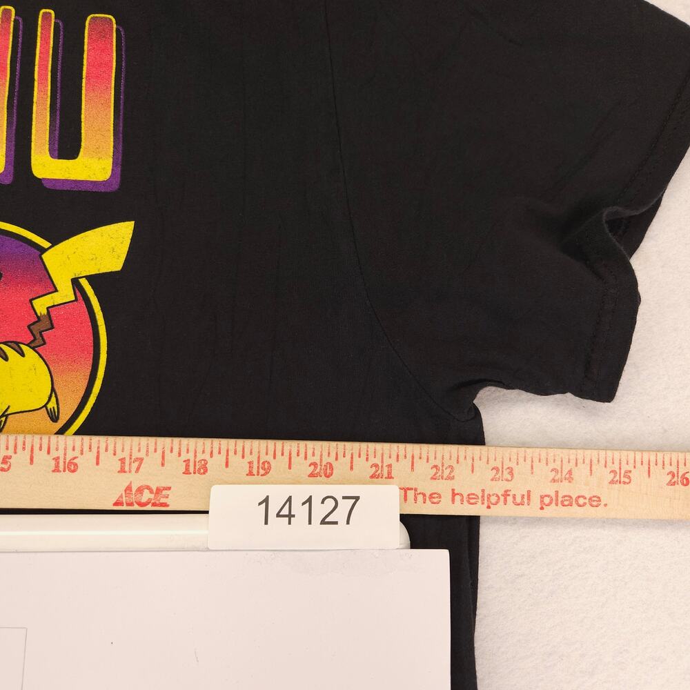 Pokemon Pikachu Graphic Short Sleeve Crew Neck T Shirt Mens Size XL Black - Picture 6 of 9
